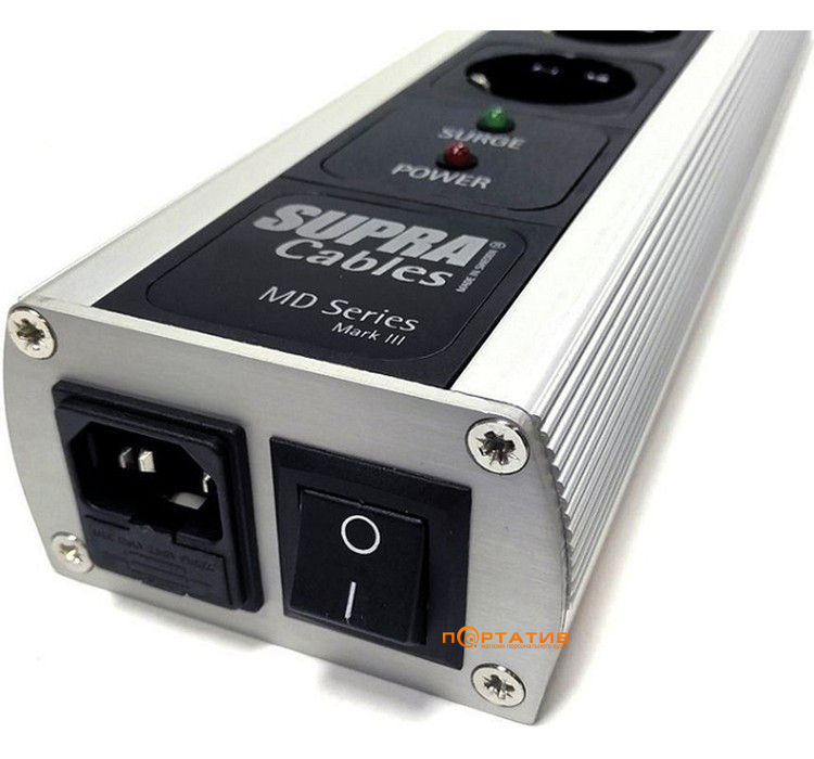 Мережевий фільтр Supra Mains Block MD05-EU/SP USB-A/C OnOff