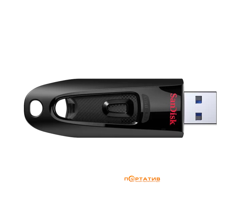 Накопитель SanDisk 64GB Ultra USB3.0 Black (SDCZ48-064G-U46)