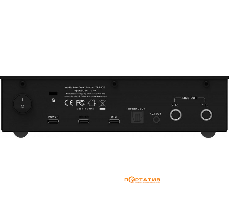 Аудіоінтерфейс Topping Professional E2x2 OTG Black