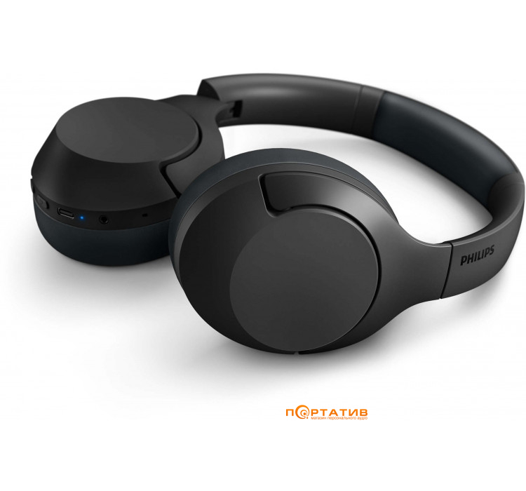 Наушники Philips TAH8506 Over-ear ANC Hi-Res Wireless Mic Black (TAH8506BK/00)