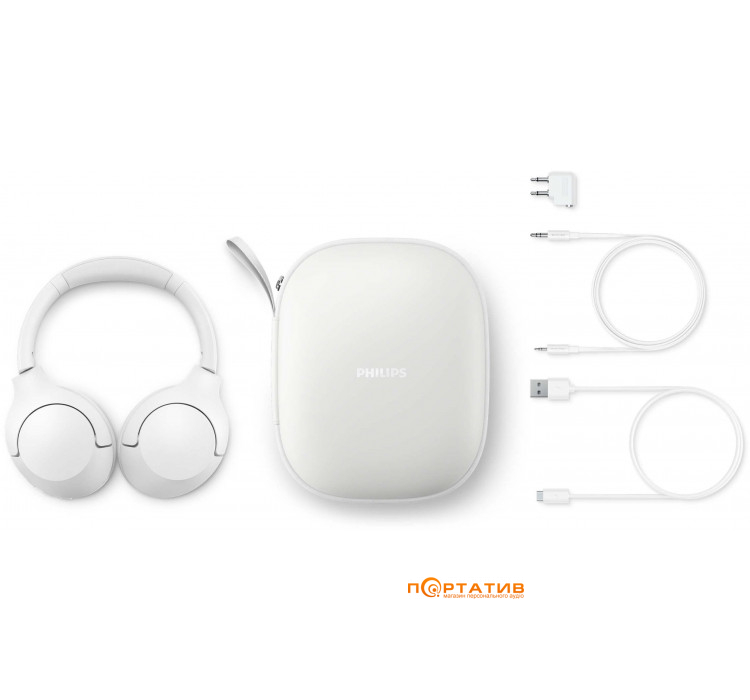 Наушники Philips TAH8506 Over-ear ANC Hi-Res Wireless Mic White (TAH8506WT/00)