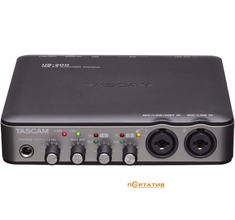 Аудиоинтерфейс Tascam US-200
