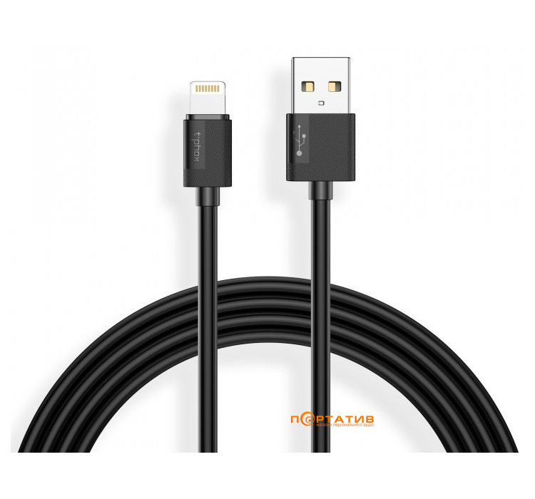 Кабель T-Phox Nets T-L801 Lightning 2m Black