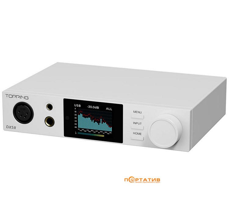 ЦАП із підсилювачем для навушників Topping DX5 II White