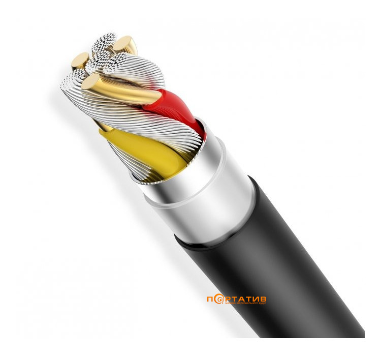 Кабель T-Phox Nets T-L801 Lightning 2m Black