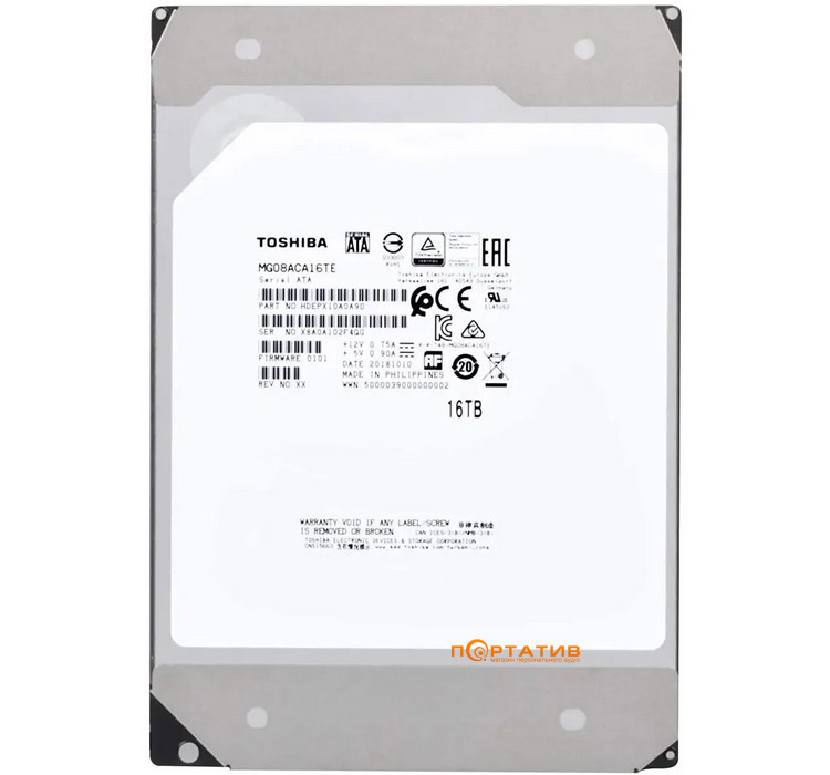 Жесткий диск Toshiba MG08 16TB (MG08ACA16TE)