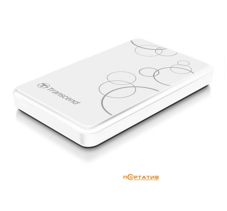 USB HDD накопичувач Transcend StoreJet 25A3 1TB USB 3.0 White (TS1TSJ25A3W)