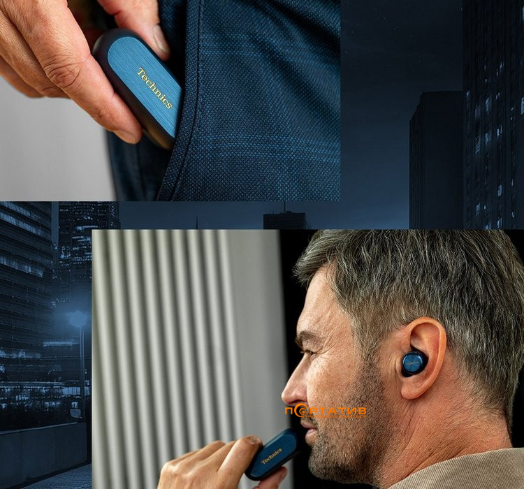 Наушники Technics EAH-AZ100 Blue (EAH-AZ100E-A)