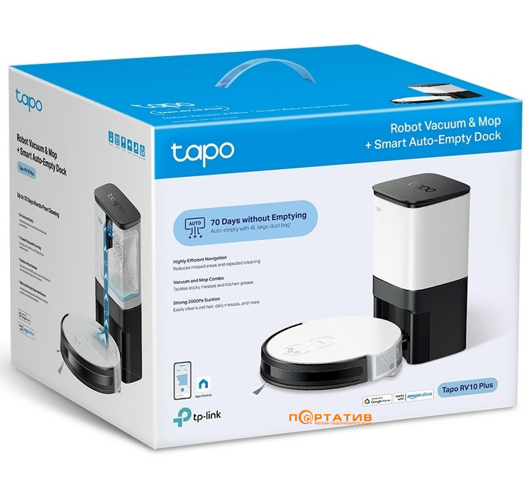 Робот пилосос TP-Link Tapo RV10 Plus