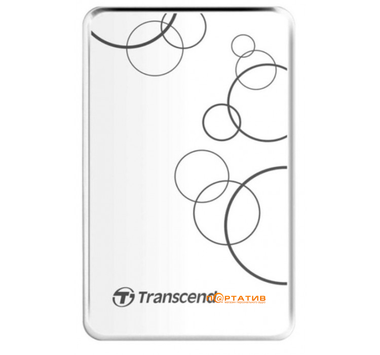 USB HDD накопичувач Transcend StoreJet 25A3 1TB USB 3.0 White (TS1TSJ25A3W)