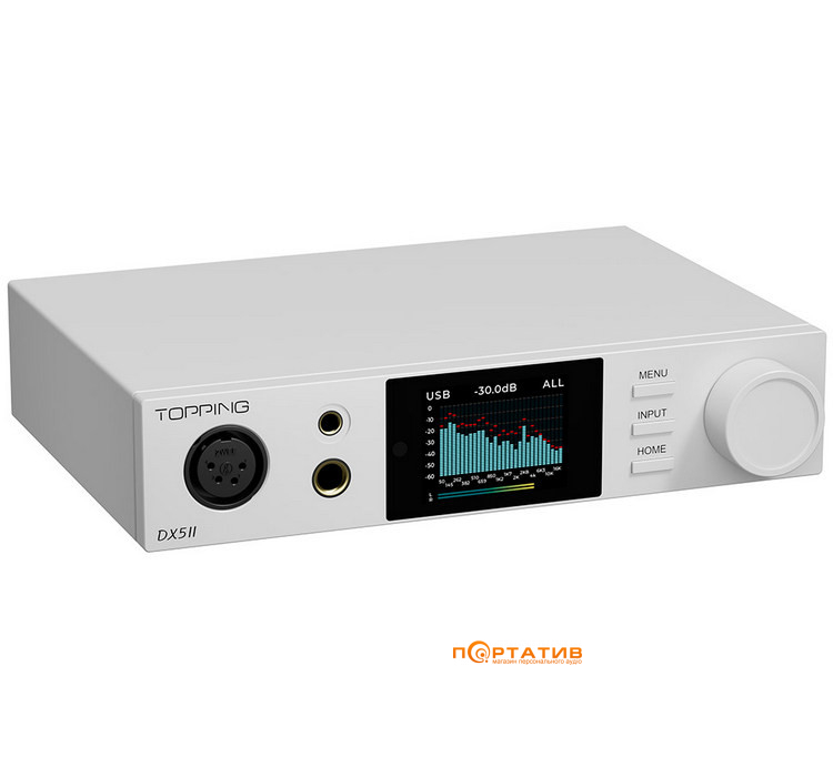 ЦАП із підсилювачем для навушників Topping DX5 II White