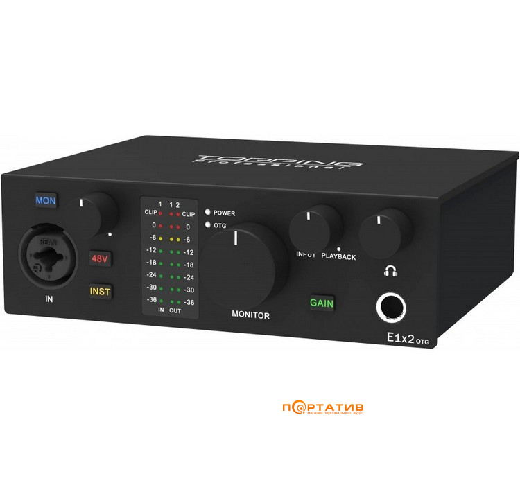 Аудіоінтерфейс Topping Professional E1x2 OTG Black