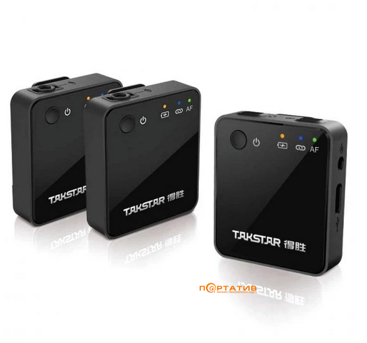 Микрофон Takstar V1 Dual Wireless Video Microphone for Apple