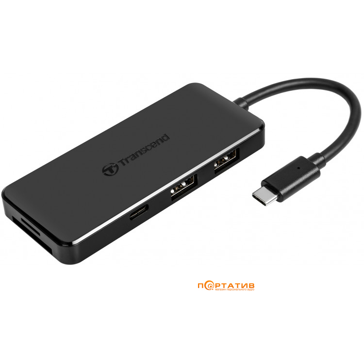 Хаб Transcend 6-in-1 USB 3.1 Type-C Black (TS-HUB5C)