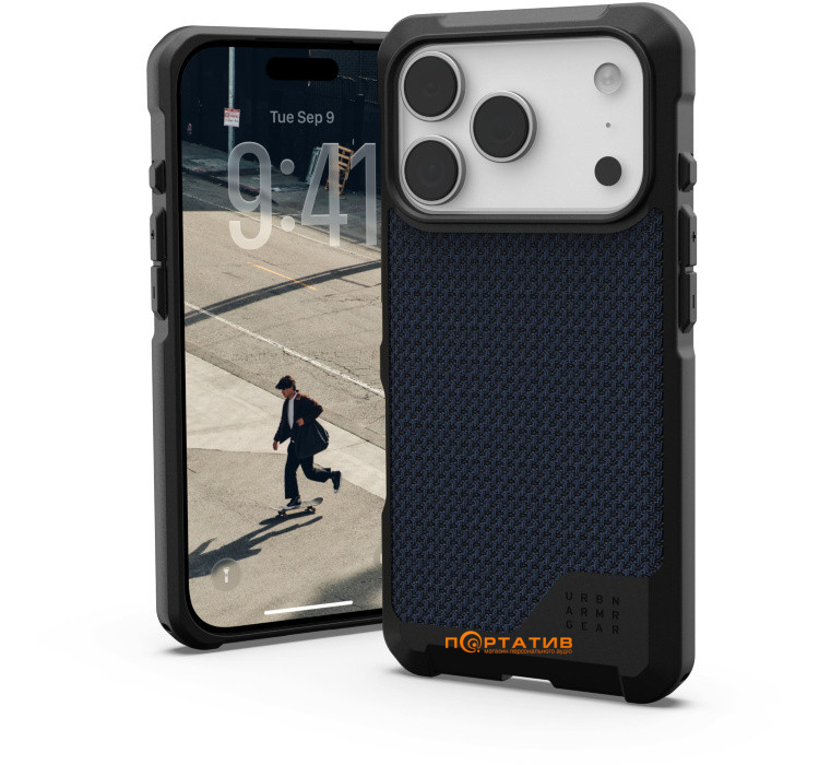 Чохол UAG iPhone 17 Pro, Metropolis LT MagSafe, Kevlar Mallard (114517113955)