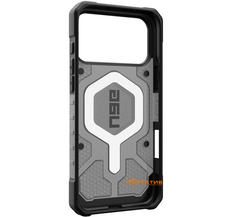 Чохол UAG iPhone 17 Pro Max, Pathfinder Clear MagSafe, Ash/Black (114552113140)