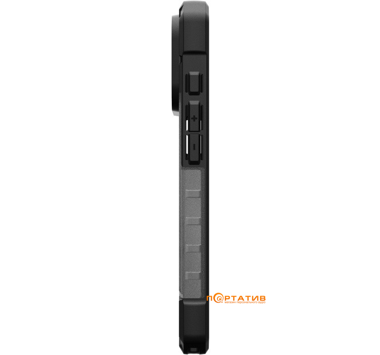 Чохол UAG iPhone 17 Pro, Pathfinder Clear MagSafe, Ash/Black (114551113140)