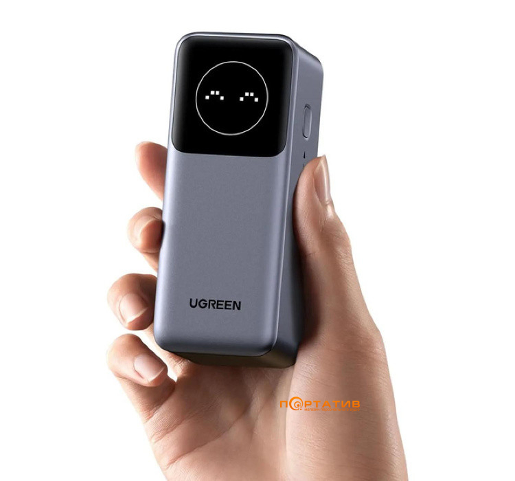 Зовнішній акумулятор Ugreen PB724 12000mAh 100W PD Gray (35526)