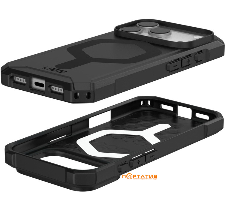 Чохол UAG iPhone 17 Pro, Essential Armor MagSafe, Black (114540114040)