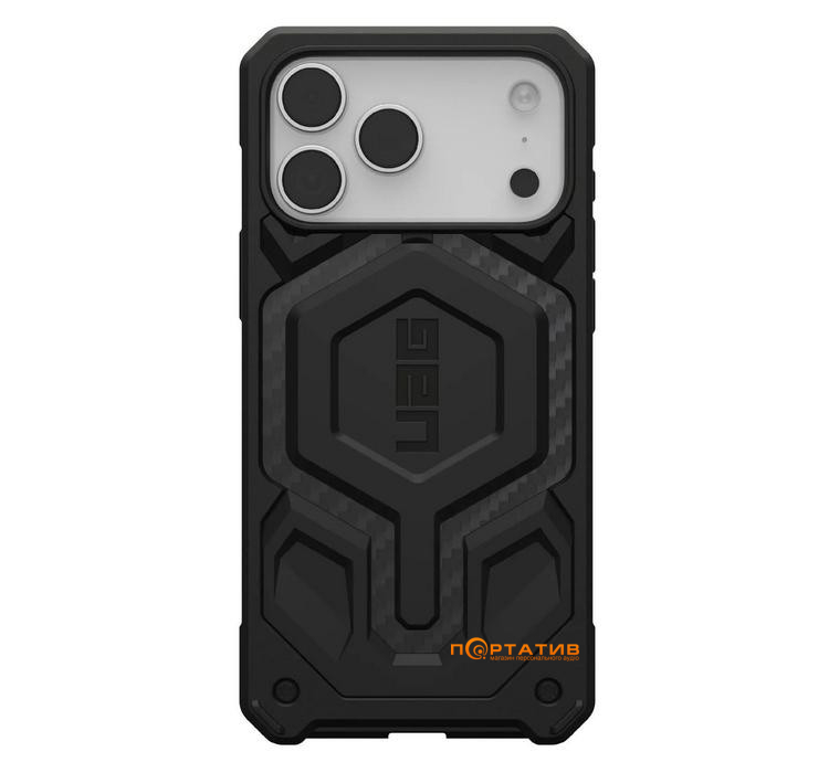 Чехол UAG iPhone 17 Pro Max, Monarch Pro MagSafe, Carbon Fiber (114514114242)
