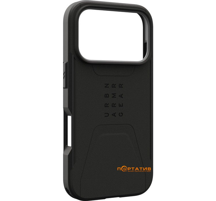 Чохол UAG iPhone 17 Pro, Civilian MagSafe, Black (114545114040)