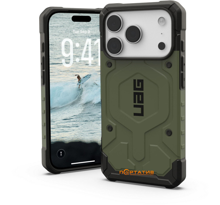 Чохол UAG iPhone 17 Pro, Pathfinder MagSafe, Olive (114548117272)
