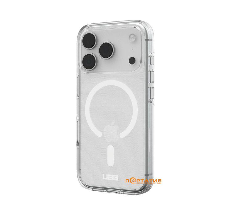 Чехол UAG iPhone 17 Pro, Scout Clear MagSafe, Ice/White (114558114341)