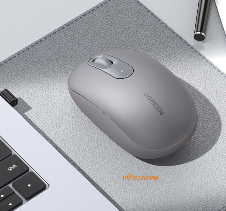 Мишка Ugreen Portable Wireless Mouse Gray MU105 (90669)