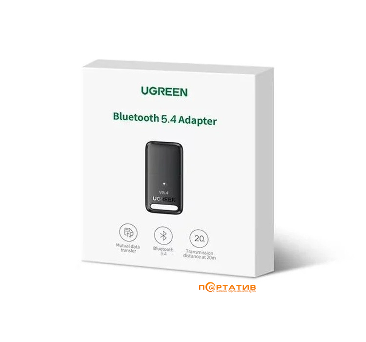 Адаптер Ugreen CM748 Bluetooth 5.4 Black (35058)