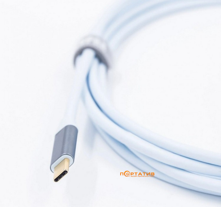 Кабель USB Supra USB3.2 A-C Blue 1m