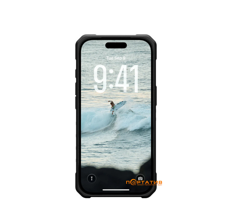 Чохол UAG iPhone 17 Pro, Pathfinder Clear MagSafe, Ash/Black (114551113140)