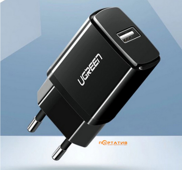 Зарядний пристрій UGREEN ED011 USB Wall Charger 2.1A Black (50459)