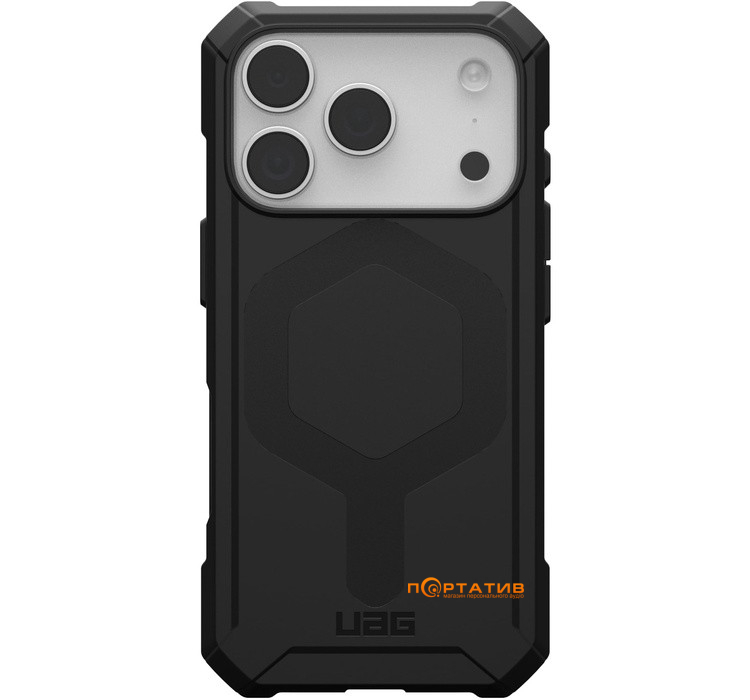Чохол UAG iPhone 17 Pro, Essential Armor MagSafe, Black (114540114040)