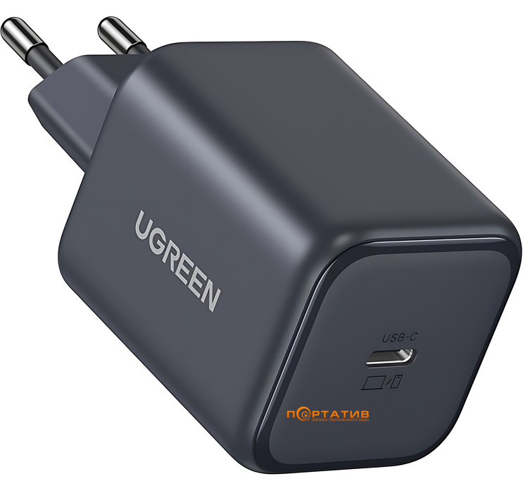 Зарядний пристрій UGREEN X524 45W USB-C GaN Fast Charger Black (65052)