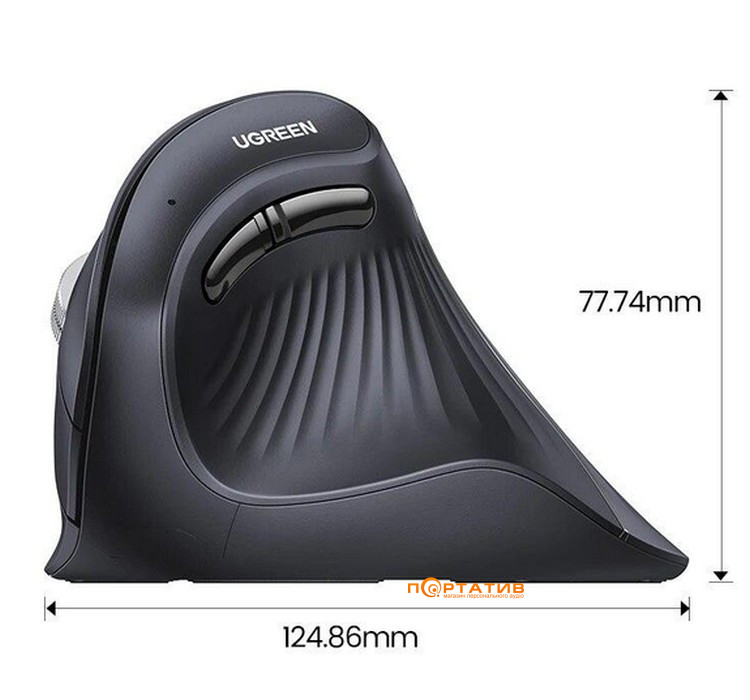 Мышь Ugreen Vertical Wireless Mouse MU008 (25444)