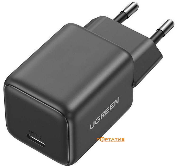 Зарядний пристрій UGREEN X512 USB-C 20W PD GaN Fast Charger Grey (55528)