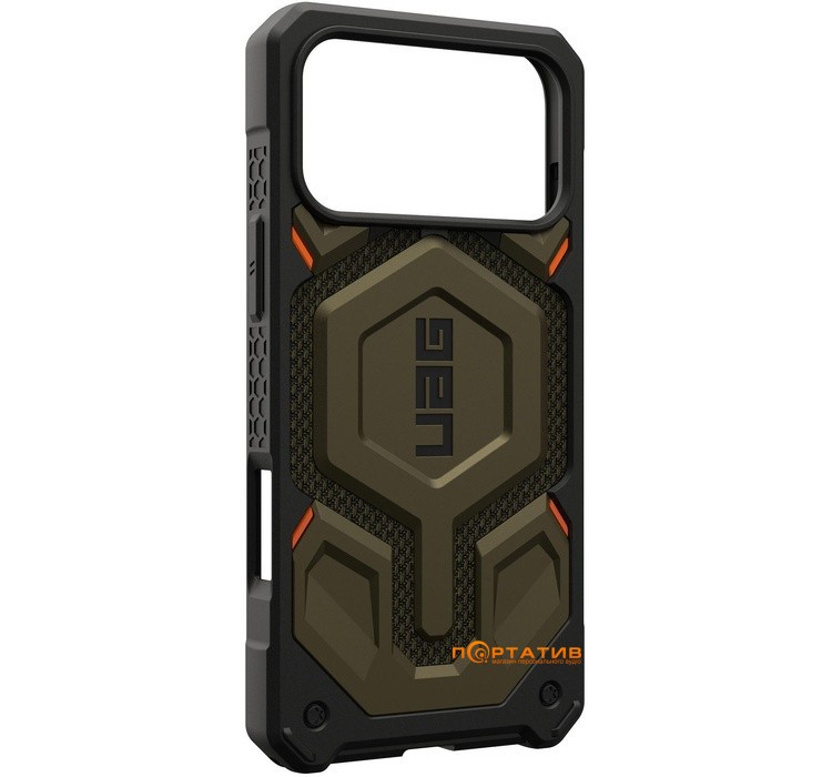 Чохол UAG iPhone 17 Pro Max, Monarch Pro MagSafe, Kevlar Element Green (11451411397B)