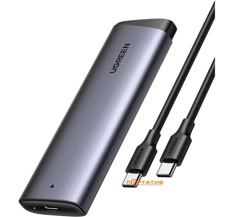 Внешний карман Ugreen CM767 NVMe M.2 SSD to USB 3.2 Gray (35267)