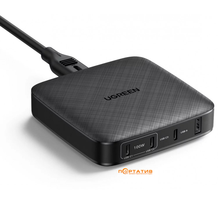 UGREEN CD226 100W 3xType-C PD + USB Fast Charger Black (90575)