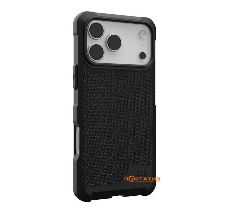 Чехол UAG iPhone 17 Pro Max, Metropolis LT MagSafe, Kevlar Black (114518113940)
