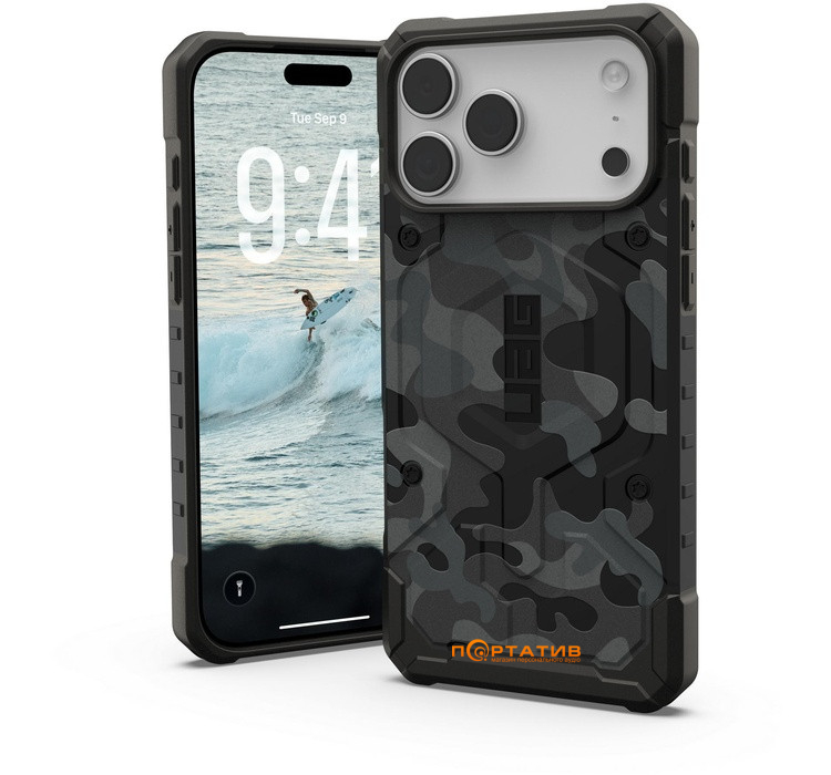 Чохол UAG iPhone 17 Pro Max, Pathfinder MagSafe SE, Midnight Camo (114549114061)