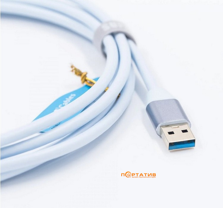 Кабель USB Supra USB3.2 A-C Blue 2m
