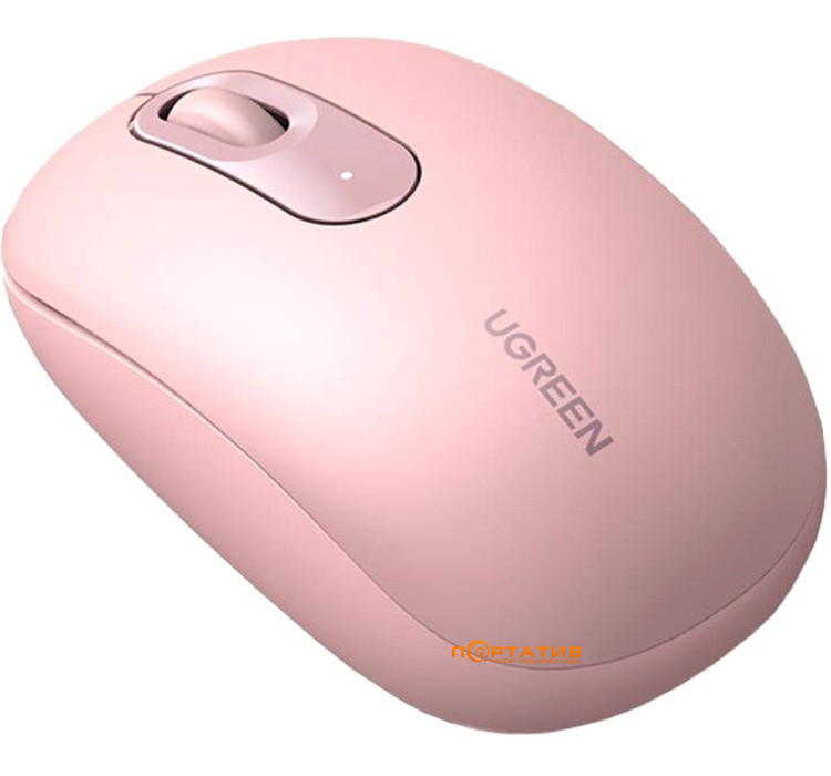 Мишка Ugreen Portable Wireless Mouse Pink MU105 (90686)