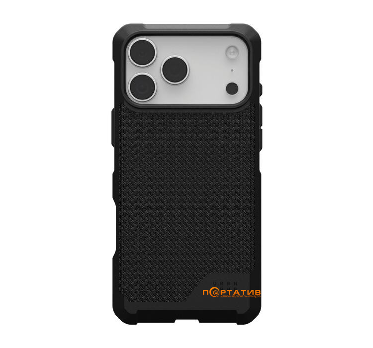Чехол UAG iPhone 17 Pro Max, Metropolis LT MagSafe, Kevlar Black (114518113940)