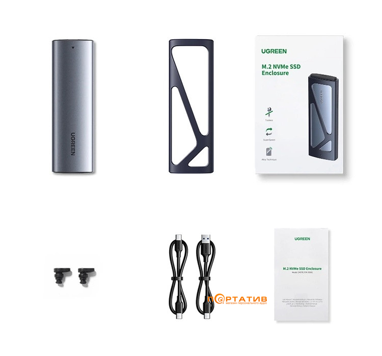 Внешний карман Ugreen CM578 M.2 NVMe SSD Enclosure (15512)