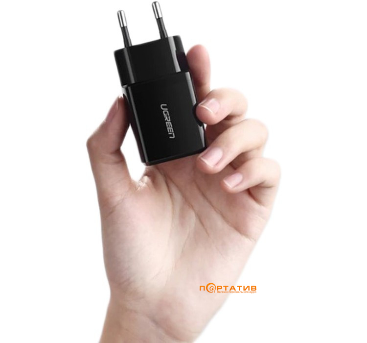 Зарядний пристрій UGREEN ED011 USB Wall Charger 2.1A Black (50459)