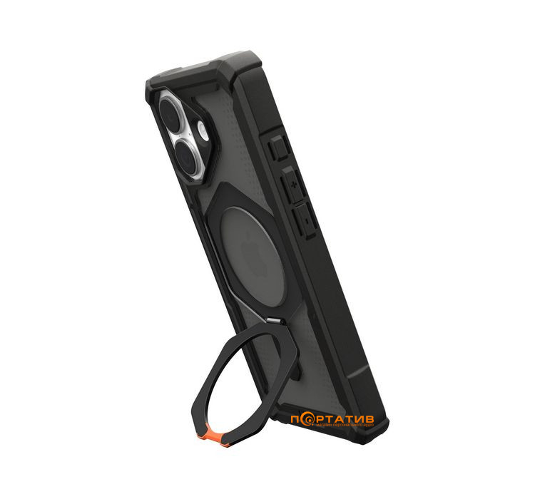 Чехол UAG iPhone 17, Plasma XTE MagSafe, Black/Pop Orange (114526114097)