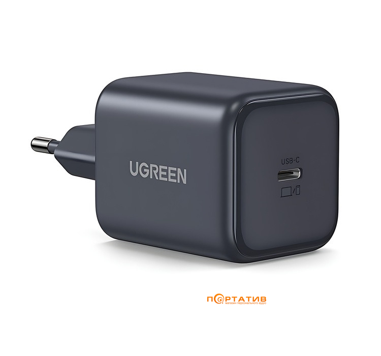 Зарядний пристрій UGREEN X524 45W USB-C GaN Fast Charger Black (65052)