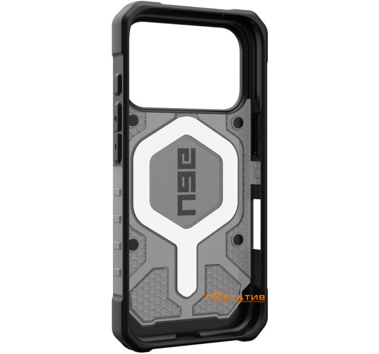 Чохол UAG iPhone 17 Pro, Pathfinder Clear MagSafe, Ash/Black (114551113140)