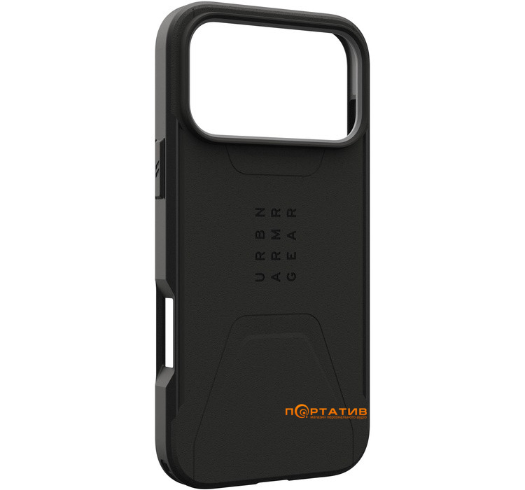 Чохол UAG iPhone 17 Pro Max, Civilian MagSafe, Black (114546114040)